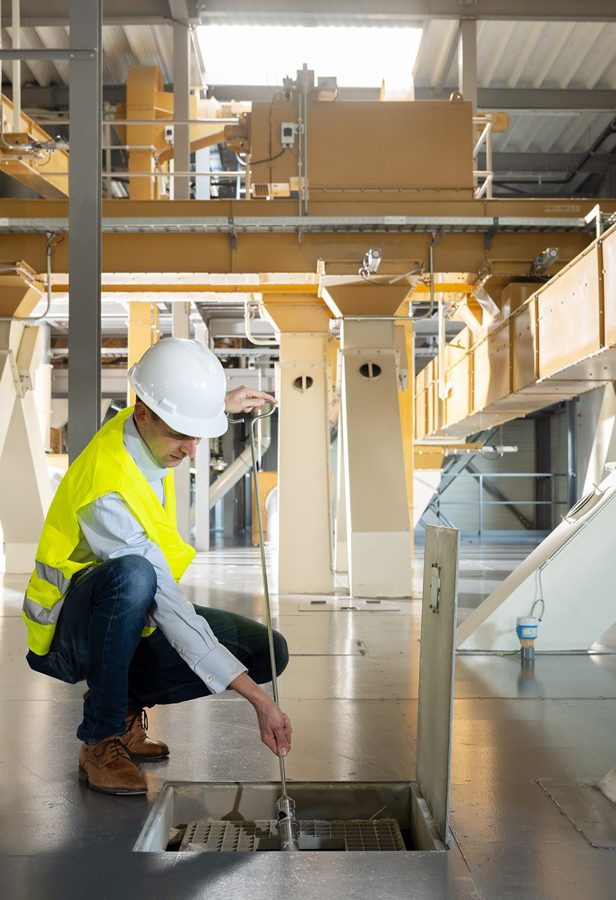 Inspector at a processing facility